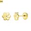 Pendientes de oro 18k flor de pétalos